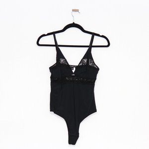 INC Black Lace Spaghetti Strap Body Suit
